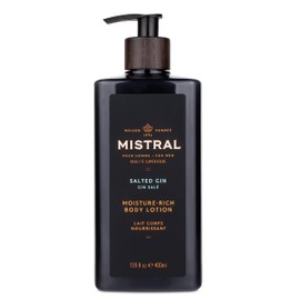 Mistral Salted Gin Body Lotion for Men | Moisture-Rich Body Cream | Fast-Absorbing Men’s Lotion with Shea Oil & Squalane | Natural & Paraben-Free | Masculine Scent – 13.5 fl oz