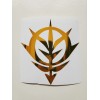 Mobile Suit Bandai Gundam Zeon Emblem Logo Gold Sticker Vinyl