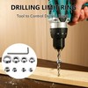 8 PCS Step Drill Bit Depth Stop Collar Ring Positioner