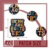 AKIKOPATCH In My Back Hurt Era Embroidery Iron On Patches,