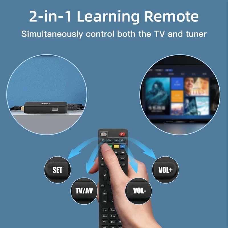 ZJBOX Digital Converter Box for TV,1080P ATSC tv Tuner Box