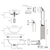 Talea 304 Stainless Steel 5.5 cm Long Screw Kitchen Sink