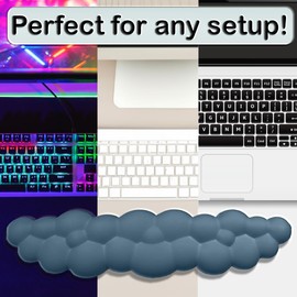 Generic JDACCIATO Cloud Wrist Rest with Non-Slip PU Base, Comfortable Memory Foam Wrist Rest for Computer Laptop Mac Gaming Office (Dark Green), Small