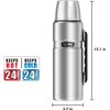 THERMOS Stainless King Vacuum-Insulated Beverage Bottle, 40 Ounce, Midnight Blue