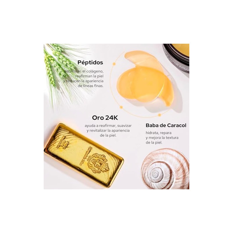 MIZON Parches para Ojos de Hidrogel (Gold) Antiojeras y antibolsas