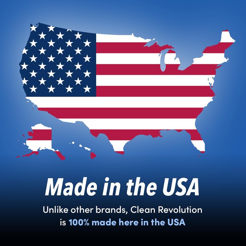 Clean Revolution SuperWash Dish Soap Spray 18oz Refill Supply Container,