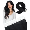 SLEEKALON Invisible Tape in Hair Extensions Real Human Hair 10