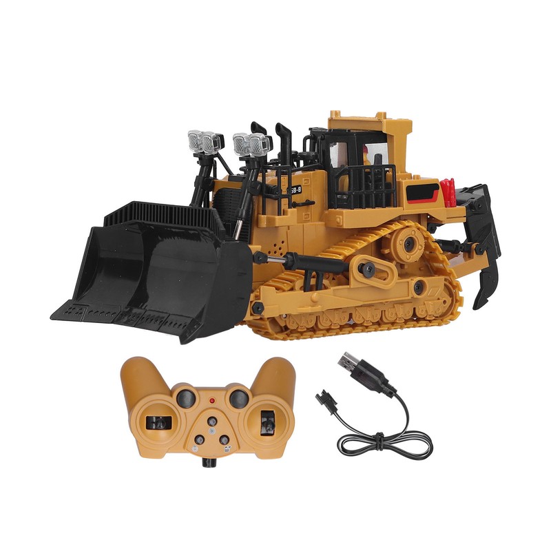 1:24 9CH TrackType Tractor Toy 2.4G Remote Control Engineering Vehicle