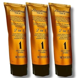 Bostina The Plus Hair Dye 110ml 3 x Natural Brown / 보스티나 더 플러스 염모제 110ml 3개 내추럴 브라운