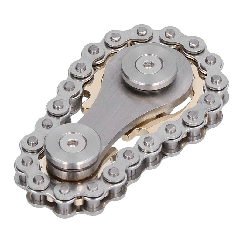 Stainless Steel Fidget Sprocket Toy Children Gears Linkage Bike Chain