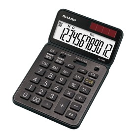 Sharp EL-VN83-BX Design Calculator Premium Model (Antibacterial Specification), Stylish Black