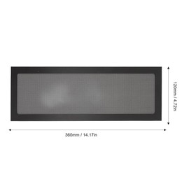 Asixxsix Filtro de Malla Antipolvo para Caja de PC de 120 X 360Mm,2 Filtros de Polvo para Ventilador de PC con Marco Magnético,Parrillas de Filtro de 