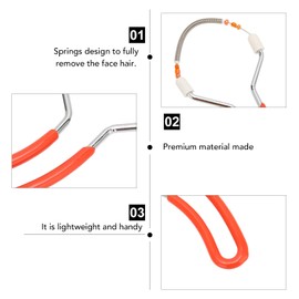 3pcs Spring Facial Hair Remover, Manual Handheld Epilator Eyebrow Face Threading Tool Removing Women Lip Chin Cheeks Neck Removal Threading Hair Removal Spring Facial Remover for Face Manual Epilator