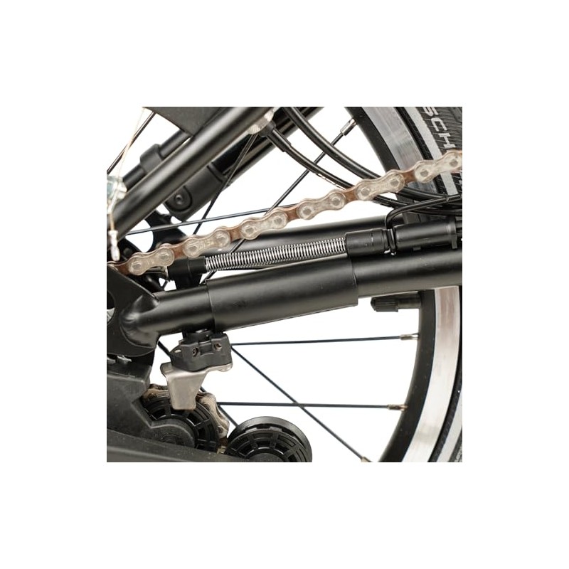 Leather Chain/Hook Protector for Brompton Bicycle (Black)