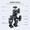 NEEWER Super Clamp with Ballhead, Cold Shoe, Holder and Action