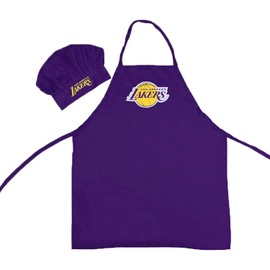 Pro Specialties Group Los Angeles Lakers Chef Hat/Apron Set - purple