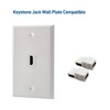 MTUERANC HDMI Keystone Jack, (2-Pack) Gold-Plated 90 Degree Angle HDMI