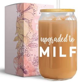 Vanteen Mom to Be Gifts for New Mom Pregnant Friend Expecting 1st Time First Time Moms Essentials Postpartum Pregnancy - 16 Oz Glass Coffee Cup