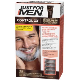 Just For Men Control Gx Grey Reducing Beard Shampoo for Mustache & Beard, 4 Ounce