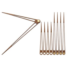 PATIKIL Replacement Clock Hands Kit, 5 Set Wooden Clock Mechanism Movement Wall Clock Hands Parts Replacement for 14 Inch Wall Clock Repair DIY Home Art Decor, F1