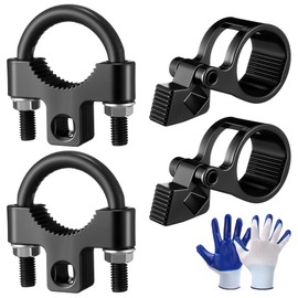 Meonum 2 Pcs 3/8'' Low Profile Inner Tie Rod Tool & 2 Pcs Universal Inner Tie Rod Hex Wrench 27-42mm with 1/2" Drive, a Pair of Blue and White Gloves, for Most Cars Repair