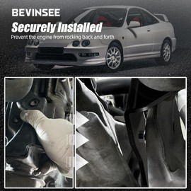 Bevinsee B Series Transmission Mount Bracket Torque & Bolt Kit Compatible with Honda Civic 1992-2000 Acura Integra 1994-2001 B16 B18 Engines