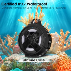 Upgraded, XLeader Pro Bike Speaker, with Handlebar Mount, Bluetooth V5.4, IPX7 Waterproof, Silicone Case, Broadcast Navigation,10W Bassup, 24H Playtime, Hook, eBike Bicycle Motorcycle Bike Accessories