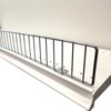 STORE FIXTURES DIRECT Gondola Shelf Fence, Wire Front Lip for