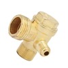 CYTGOUPER Brass 3-Port Check Valve for Air Compressor, Unidirectional Check