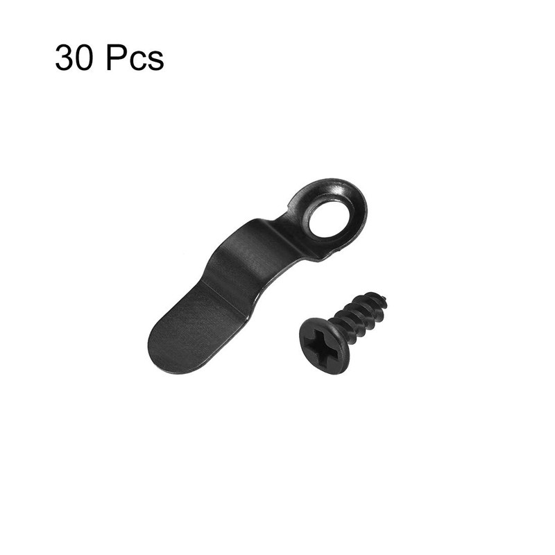 uxcell Frame Turn Button, 9/10" Metal Bow Shape with Screws