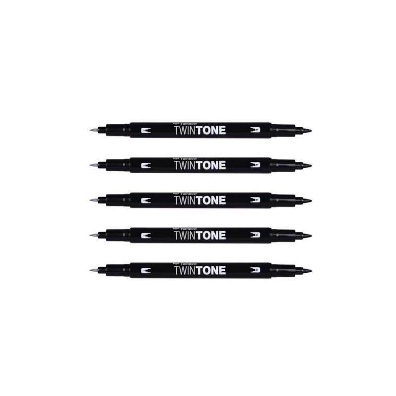 Tombow TwinTone 0.8 and 0.3mm Double Tip Marker Pens -