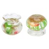 4pcs 1:12 Scale Miniature Glass Goldfish Bowl DIY Fish Bowl