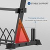 ULTRA FUEGO Dumbbell Rack 3-Tier Weight Plate Rack Storage Stand