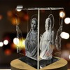 3D Crystal Jesus Figurine Statue with LED Light (Large)