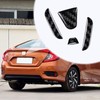 Bilisin Compatible with Rear Tailgate Insert Emblem Logo Carbon Fiber