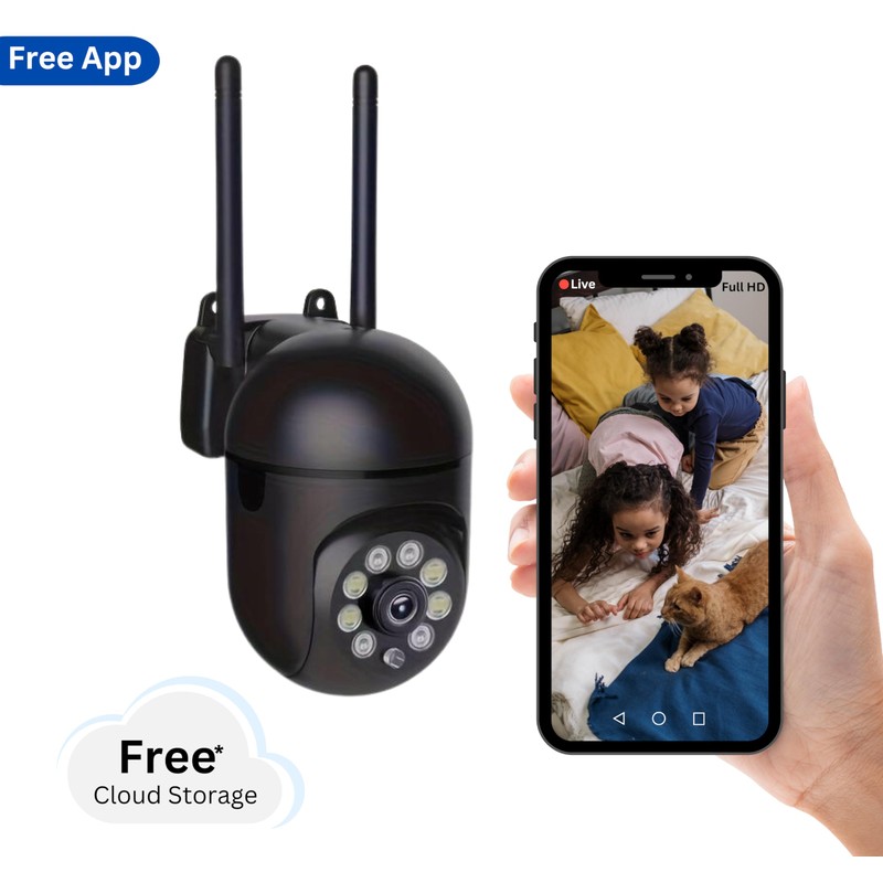 TradeProvider® Dome Camera Home Security with Audio, CCTV Pet Dog