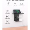Wall Outlet Extender with Shelf and Night Light,Surge Protector,USB Wall