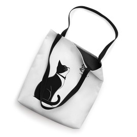 Tuxedo Cat Mouse T-Shirt Funny Cat Lover Gift Whimsical Tote Bag