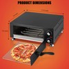 GarveeTech Commercial Countertop Pizza Oven,1100W Stainless Steel Electric Pizza Maker