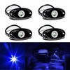 YONEDA 4 Pods Blue Rock Lights 6000K Ultra Bright LED