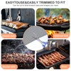 Grill Mesh Mat Set 5 Barbecue Grill Accessories Reusable Non-Stick