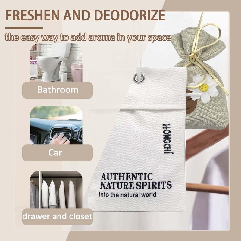 Muufuuser Home Refillable Fragrance Sachets 6-Pack, Lavender & Freesia Corn