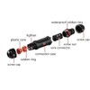 Cable Connector Waterproof IP68 3-Pole for 1-13 mm Cable Diameter,