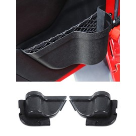 Savadicar DP3 Front Door Storage Pockets, Door Side Insert Organizer Box for 2011-2018 Jeep Wrangler JK JKU 2/4 Door, Interior Storage Expansion Accessories, Black, 2 PCs