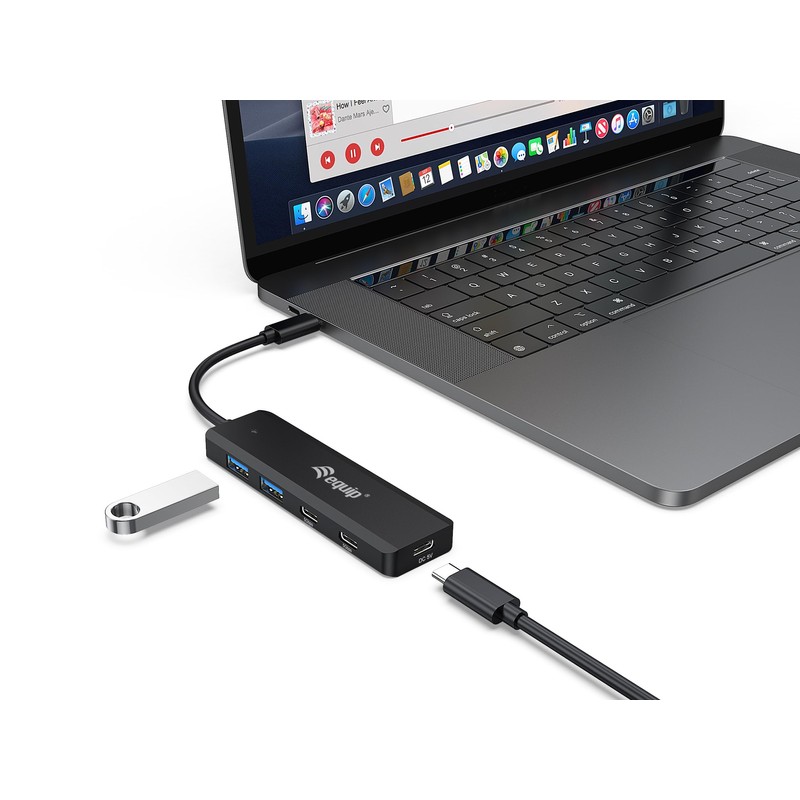 Equip 128964 USB-C 4-Port USB 3.2 Gen 1 Hub, USB-C