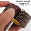 Abrasive Flap Wheel Sander,24 Pack 80 Grit 1/4" Shank Diameter