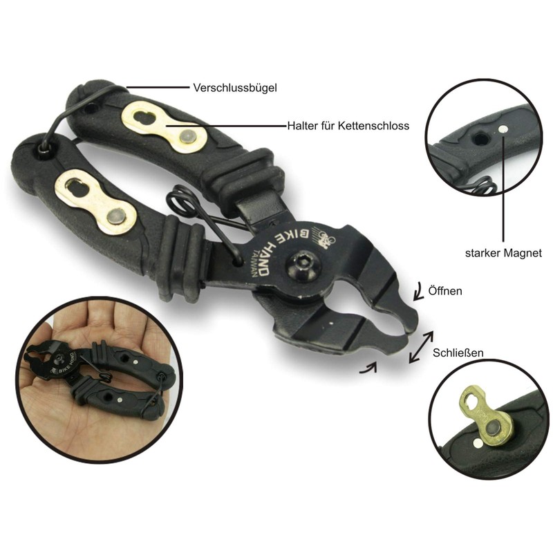 BIKE HAND Mini Chain Pliers Practical Chain Lock Opener Bicycle