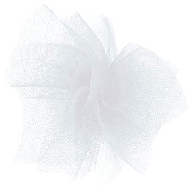 Offray Tulle Craft Ribbon, 6-Inch by 25-Yard Spool, White