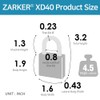 Zarker XD40 4-Digit Combination Padlock, Blue, 2-Pack