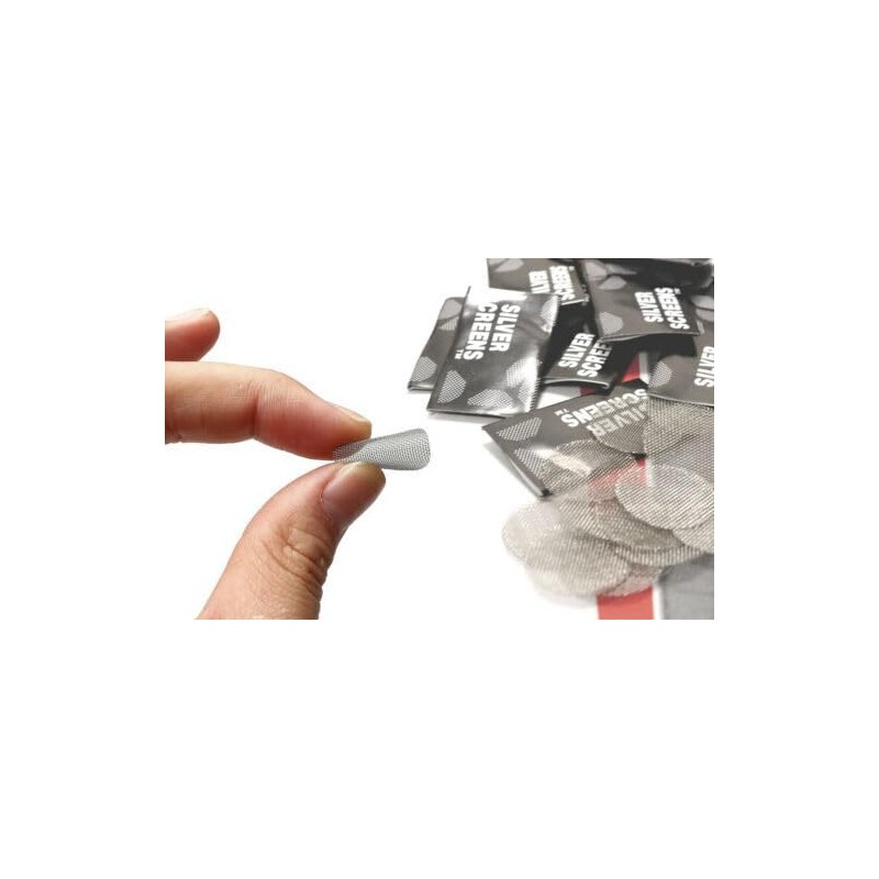 Stainless Steel 50 Pcs Pipes Screen Silver Filters Screens Pipes
